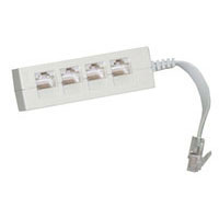 Mcl Quadrupleur Telephonique en cable RJ45 (RJ-45M/F4)